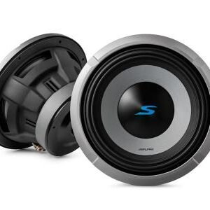 10-Inch Alpine S-Series Subwoofer - Next-Generation with Dual 4-Ohm Voice Coils - Model S2-W10D4
