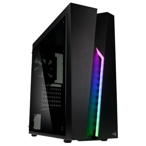 Aerocool Bolt RGB Midi-Tower - Black with Window