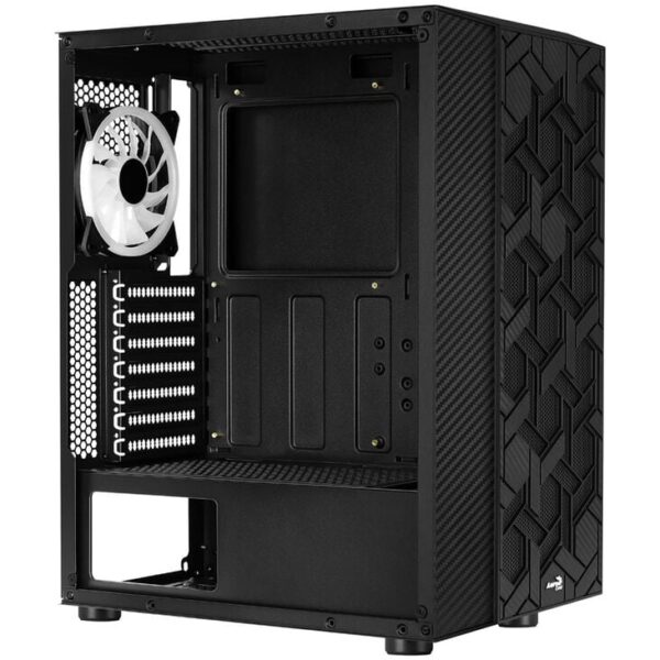 Aerocool Hive v1 Midi Tower Case with Tempered Glass - Black