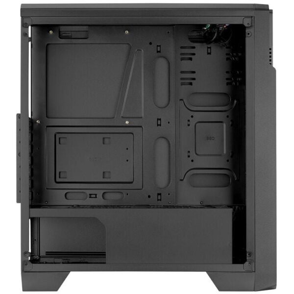 Aerocool Ore Saturn FRGB Midi Tower Case with Tempered Glass - Black