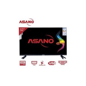 Asano 32-Inch HD Digital Satellite TV - HDMI, VGA, USB - Black