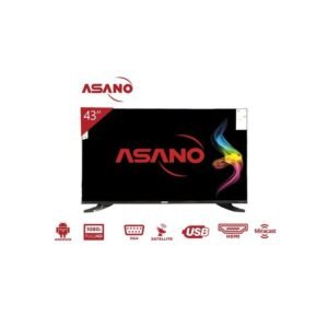 Asano 43DF3 Ultra HD Smart Android TV - Borderless Display - USB-DMI - Black