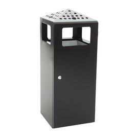 Ascher Pyramid Waste Bin in Black