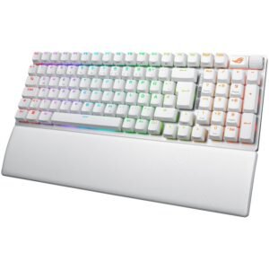 ASUS ROG Strix Scope II 96 Wireless Gaming Keyboard, RGB - White, ISO (DE), ROG NX Snow Switches