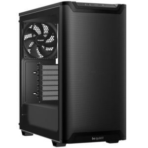be quiet! Pure Base 501 Airflow PC Case, Midi Tower, ATX, Tempered Glass - Black
