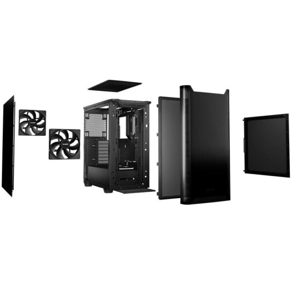 be quiet! Pure Base 501 PC Case, Midi Tower, ATX - Black
