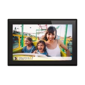 BRAUN PHOTO DigiFrame 1019 WiFi Digital Photo Frame, 10.1 inches (25.6 cm), 1280 x 800 Pixels, IPS Display, 16:10 Aspect Ratio, Supports PNG, BMP, GIF, JPEG, 16 GB Storage