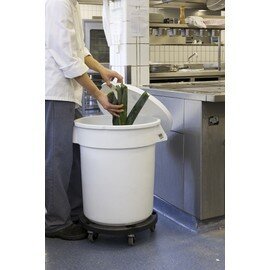 BRUTE Container 75.7 L Plastic Gray, Ø 495 mm, H 581 mm