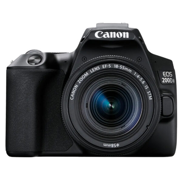 Canon EOS 200D Mark II DSLR Camera with 18-55mm Lens Kit - 24.1MP CMOS Sensor, DiG!C 8 Imaging Processor, 4K Video Recording, Includes EF-S 18-55mm f/4-5.6 IS STM Lens