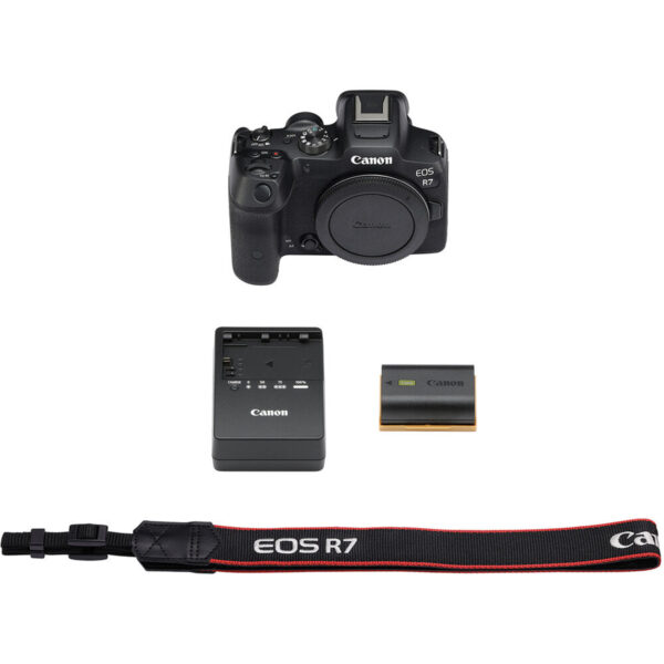 Canon EOS R7 Mirrorless Camera (Body Only) - 32.5MP APS-C CMOS Sensor, Built-In WiFi & Bluetooth, 4K60 10-Bit Video, HDR-PQ & C-Log 3 Support