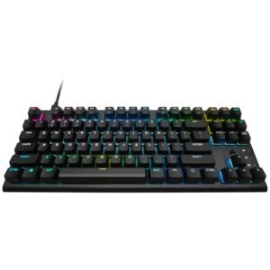 Corsair K60 PRO TKL Optical-Mechanical Gaming Keyboard, RGB Lighting, Corsair OPX - Black