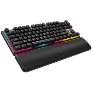Corsair K70 CORE TKL Wireless RGB Mechanical Gaming Keyboard, ISO (DE), MLX RED Switch - Black