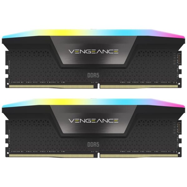 Corsair Vengeance RGB DDR5-6400 RAM, CL36, 32 GB Dual Kit, Black