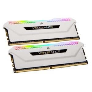 Corsair Vengeance RGB Pro SL DDR4-3600 RAM, CL18, XMP - 32 GB Dual Kit, White