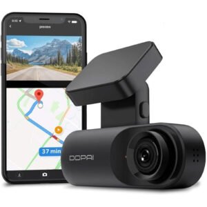 DDPai N3 GPS Dash Camera - 1600p / 3K Resolution at 30fps - Loop Recording with External SD Card Support up to 128GB