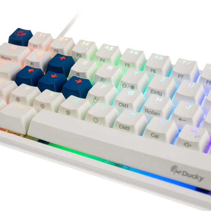 Ducky One 2 SF Gaming Keyboard, MX Brown Switches, RGB LED - White