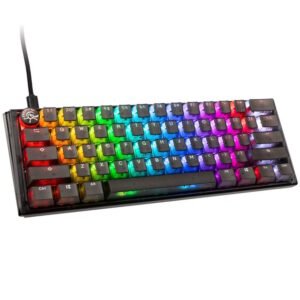 Ducky One 3 Aura Black Mini Gaming Keyboard, RGB LED - MX Red (US)