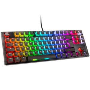 Ducky One 3 Aura Black TKL Gaming Keyboard, RGB LED - MX Blue Switches