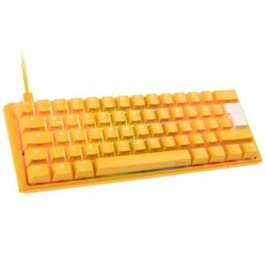 Ducky One 3 Mini Yellow Gaming Keyboard, RGB LED - MX Silent Red Switches