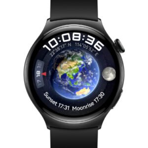 Huawei Watch 4 with Black Fluoroelastomer Band