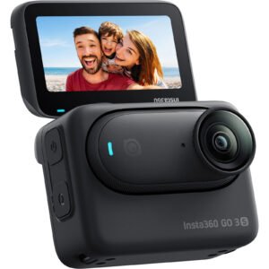 Insta360 GO 3S Action Camera - 128GB Midnight Black Edition - Captures UHD 4K Video and Photos - Features FlowState 6-Axis Gyro Stabilization