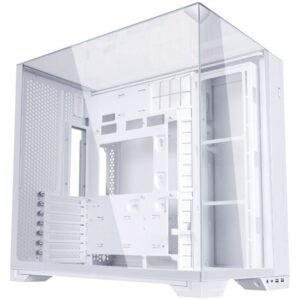 Lian Li O11 Vision Compact PC Case, Midi Tower, E-ATX, Tempered Glass - White