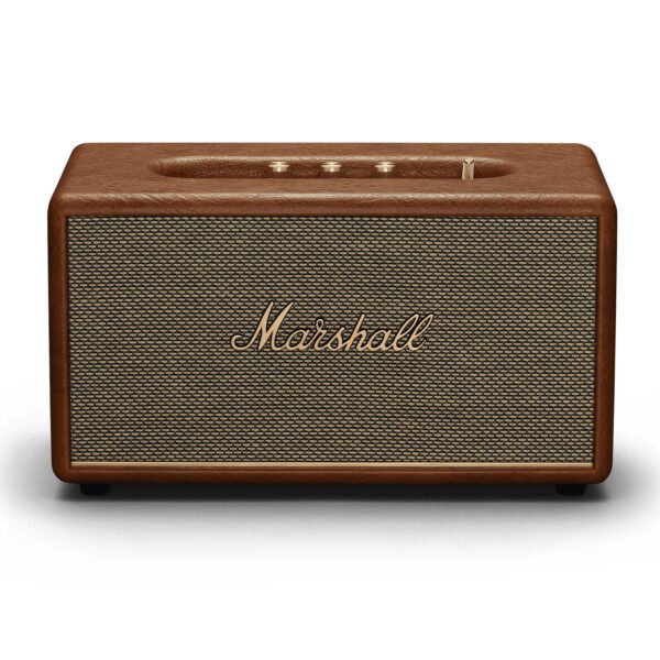 Marshall Stanmore III 80W Bluetooth Home Stereo Speaker - Classic Brown Design - 50W Subwoofer + Dual 15W Tweeters - 3.5mm and RCA Inputs - Bluetooth 5.2 Technology