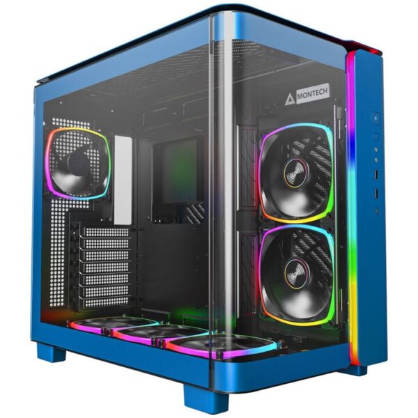 Montech KING 95 PRO Midi-Tower Case with Tempered Glass and ARGB - Berlin Blue