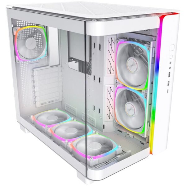 Montech KING 95 PRO White Midi-Tower with Tempered Glass and ARGB