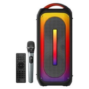Rage Dual 6.5-Inch Bluetooth Party Speaker with Wireless Microphone and Remote Control - BTS3651