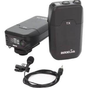 RODE RODELink Filmmaker Wireless Microphone Set - Digital Camera-Mounted Omni Lavalier Microphone System (2.4 GHz)
