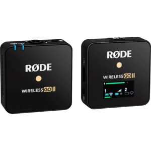 RODE Wireless GO II Single Microphone System - Compact Wireless Solution for Mobile Journalists and Videographers with Built-In Omni Microphone and 3.5mm Mic Input