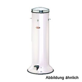 SERIE 300 Waste Bin 16 L Steel White with Foot Pedal Ø 230 mm H 700 mm