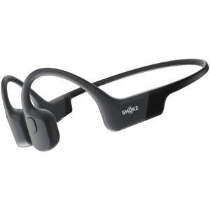 Shokz OpenRun Wireless Bone Conduction Headphones with Open-Ear Design - Black IP67 Rating - Bluetooth 5.1 - Enhanced PremiumPitch 2.0+ Technology - 8 Hours of Battery Life -...