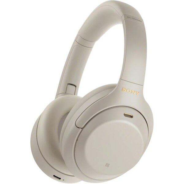 Sony WH-1000XM4 Wireless Over-Ear Noise-Canceling Headphones - Silver with ANC - 30 Hours of Battery Life