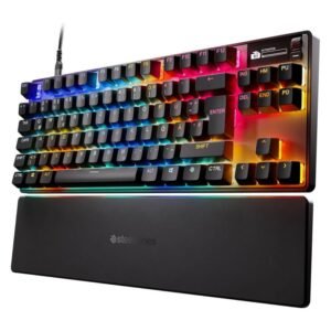 SteelSeries Apex Pro TKL Gen 3 Gaming Keyboard, Tenkeyless (80%), OLED Display, OmniPoint 3.0 Switches, RGB Lighting – ISO (DE)