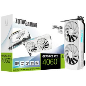 ZOTAC Gaming GeForce RTX 4060 Ti Twin Edge OC White Edition, 8GB GDDR6