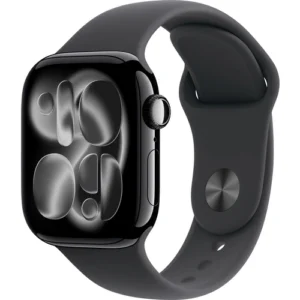Apple Watch Series 11 GPS + Cellular 42mm Aluminum Case with Black Sport Band M/L