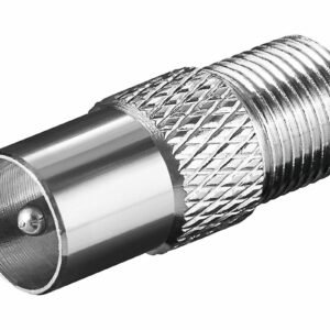 F-Connector to Coaxial Plug Adapter