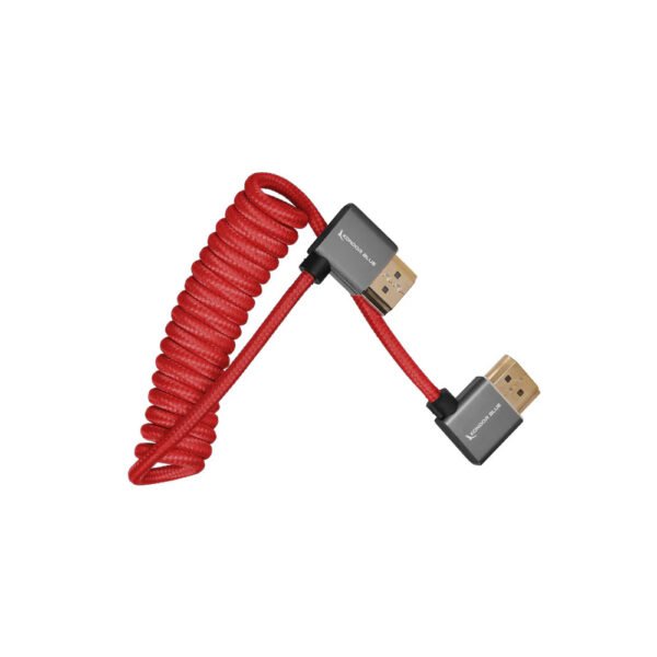 Kondor Blue - 12"-24" Right Angle Full HDMI Cable (Cardinal Red)