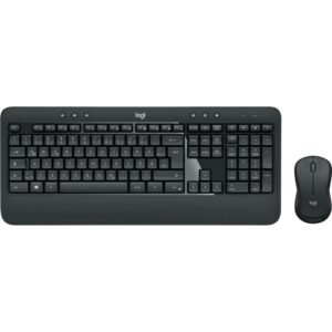 Logitech MK540 Wireless Keyboard and Mouse Set, 1000 DPI, Black