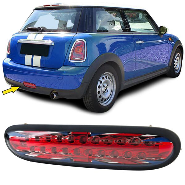 Red Black LED Fog Tail Light for Mini R56 R57 Cabrio One Cooper D 2006-2010