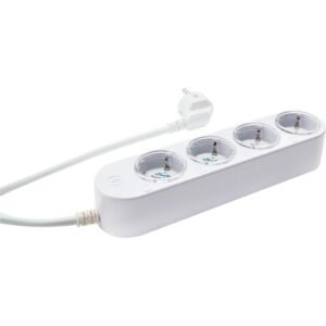 Shelly Gen4 Power Strip - 4 Outlet Power Socket - White